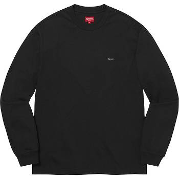 Supreme Small Box L/S Tee Truien Zwart | BE249EX