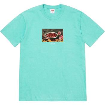 Supreme Strawberries Tee T-shirts Aqua | BE344ZG