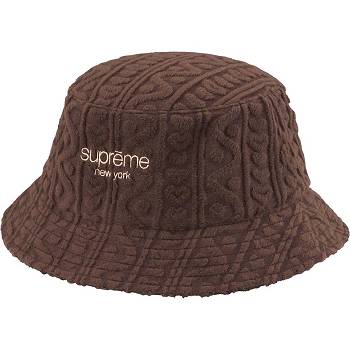 Supreme Terry Pattern Crusher Hoeden Bruin | BE448ZG