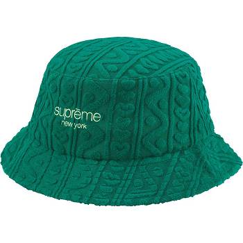 Supreme Terry Pattern Crusher Hoeden Groen | BE449XF