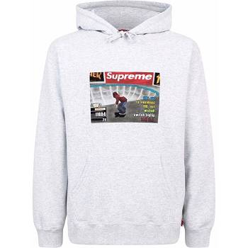 Supreme X Thrasher Logo Print “FW21” Hoodie Grijs | BE136ZG